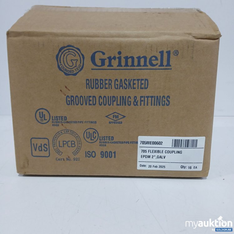 Artikel Nr. 876484 Artikel Nr. 876484: Grinnell 705 Flexible Couplung EPDM 2" Galv 16stk
