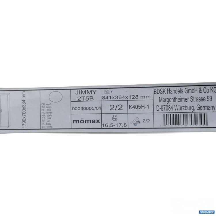 Artikel Nr. 896484: Mömax  Jimmy 2T5B Kasten  841x364x128mm Paket 2/2