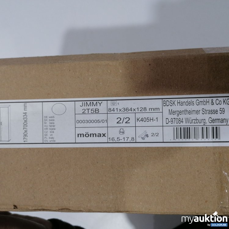 Artikel Nr. 896484: Mömax  Jimmy 2T5B Kasten  841x364x128mm Paket 2/2