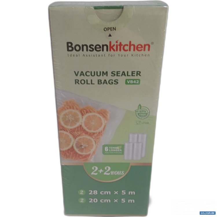 Artikel Nr. 992484 Artikel Nr. 992484: Bonsenkitchen Vacuum Sealer Roll Bags VB42 2+2Rolls