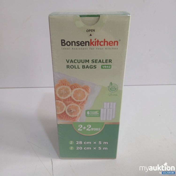 Artikel Nr. 992484 Artikel Nr. 992484: Bonsenkitchen Vacuum Sealer Roll Bags VB42 2+2Rolls