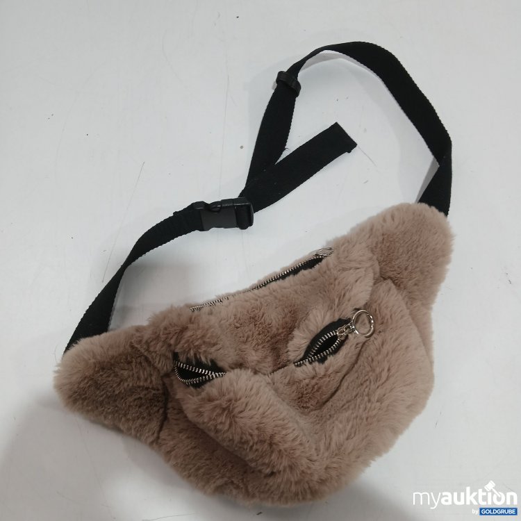 Artikel Nr. 443485: Bauchtasche braun flauschig 