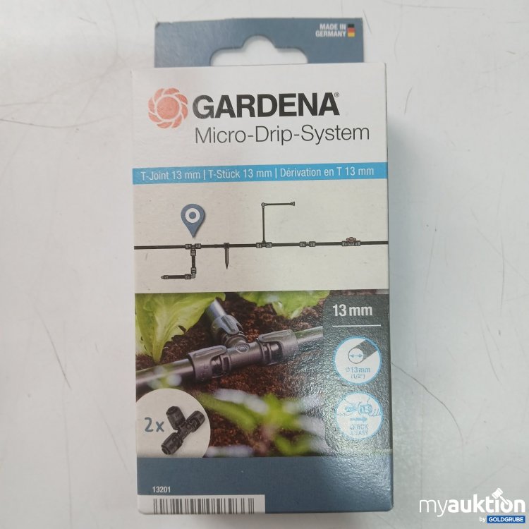 Artikel Nr. 464485: Gardena Micro-Drip-System T-Stück 13 mm 2 Stück