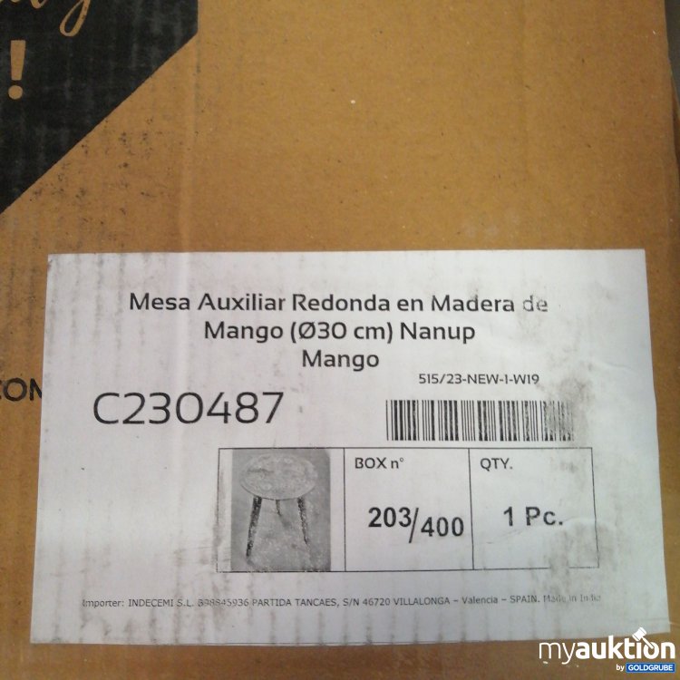 Artikel Nr. 721485: Sklum Runder Mango-Holz Beistelltisch C230487