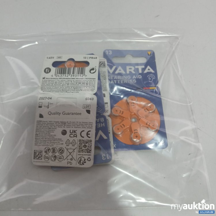 Artikel Nr. 839485 Artikel Nr. 839485: Varta Hearing Aid 13 4 Stück
