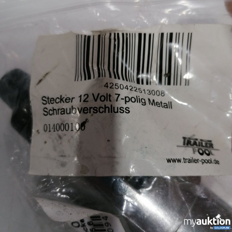 Artikel Nr. 847485 Artikel Nr. 847485: Trailer Tool Stecker 12V polig Metall Schraubverschluss