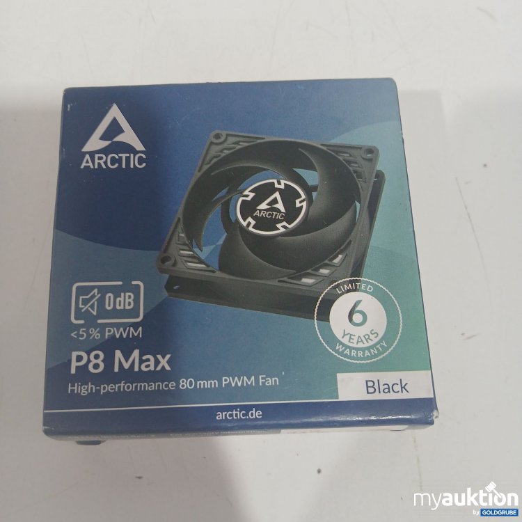 Artikel Nr. 870485 Artikel Nr. 870485: Arctic P8 Max High-performance 80mm PWM Fan Black
