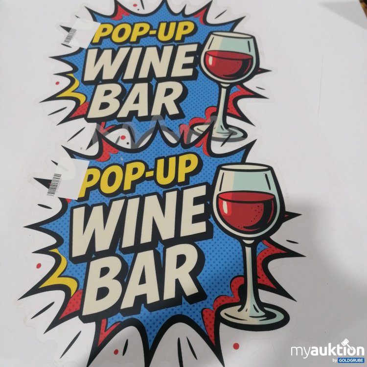 Artikel Nr. 878485: 2Stk Pop-Up Wine Bar Sticker