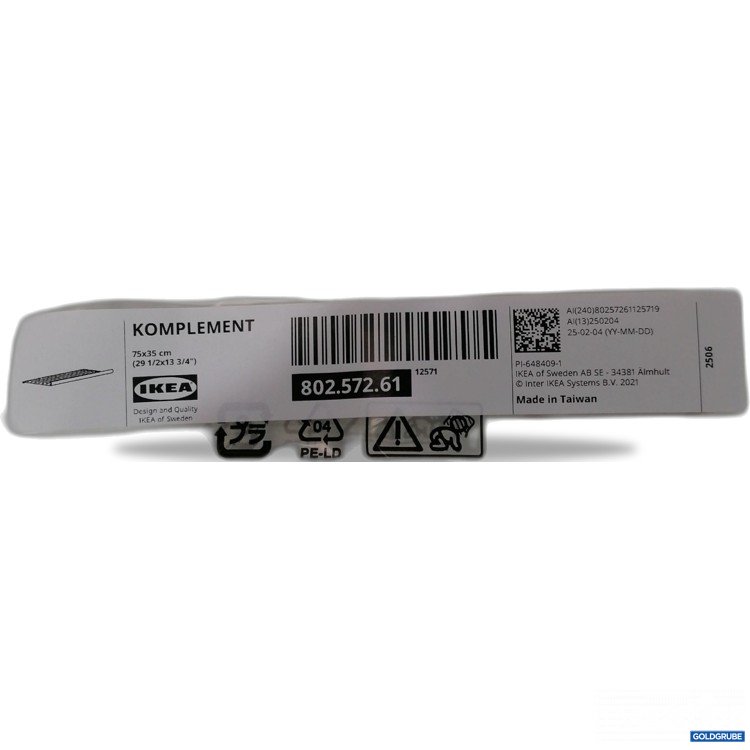 Artikel Nr. 896485: Ikea Komplement 75x35cm 802.572.61