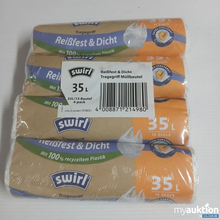 Artikel Nr. 922485: swirl Müllbeutel Tragegriff 35 L 15 Stück