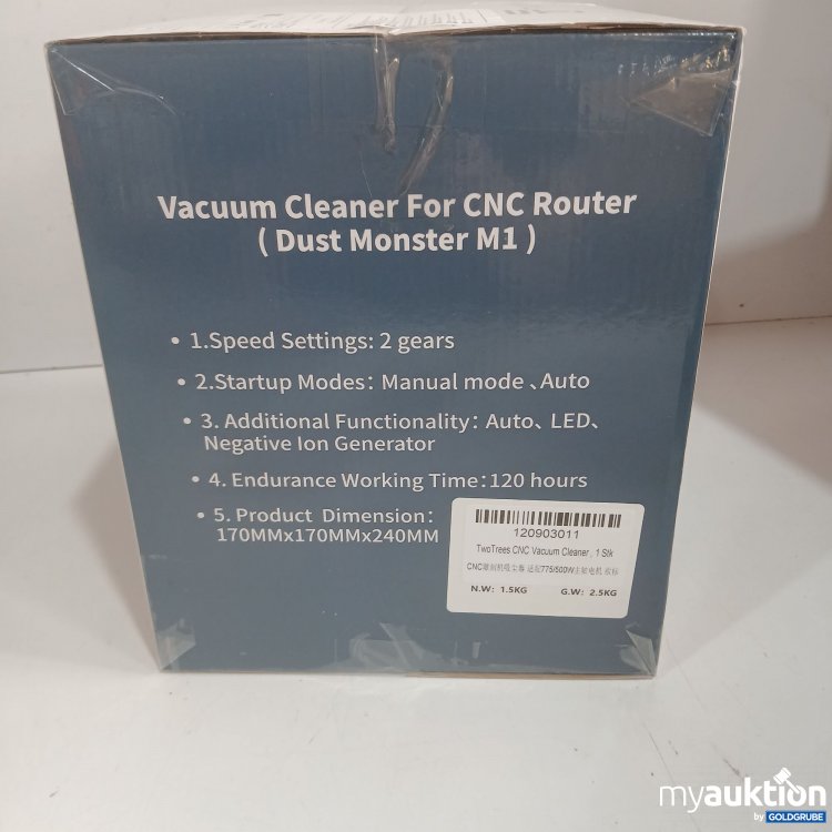 Artikel Nr. 981485: Two Trees Vacuum Cleaner für CNC Router Dust Monster M1