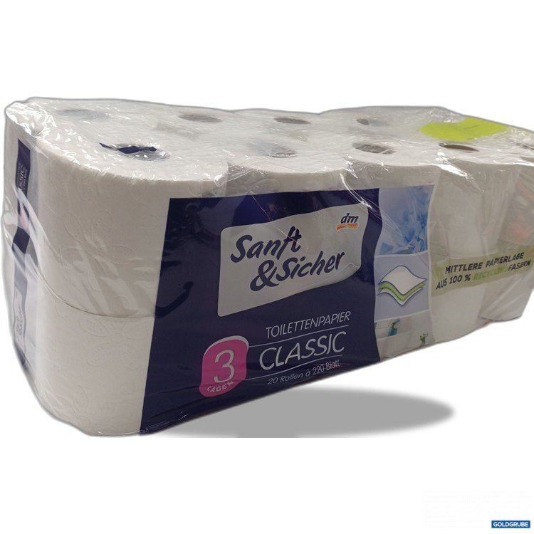 Artikel Nr. 994485 Artikel Nr. 994485: DM Sanft&Sicher Toilettenpapier 3Lagig 20 Rollen