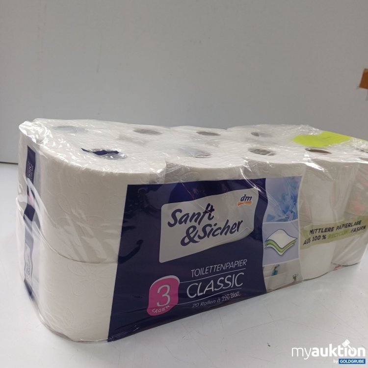 Artikel Nr. 994485 Artikel Nr. 994485: DM Sanft&Sicher Toilettenpapier 3Lagig 20 Rollen