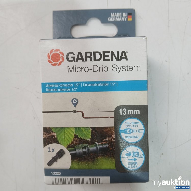 Artikel Nr. 464486 Artikel Nr. 464486: Gardena Micro-Drip-System Universalverbinder 1/2 Zoll