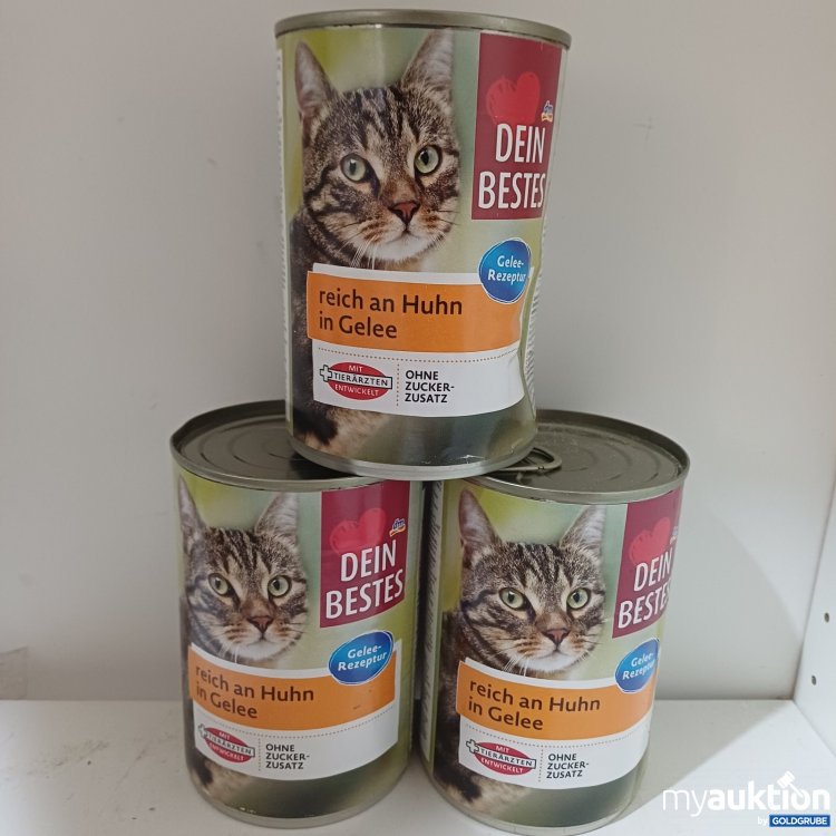 Artikel Nr. 471486: Dein Bestes Katzenfutter reich an Huhn in Gelee 9x415g