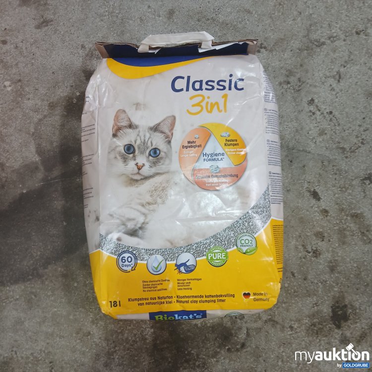 Artikel Nr. 770486: Biokat's Classic 3in1 Katzenstreu 18l