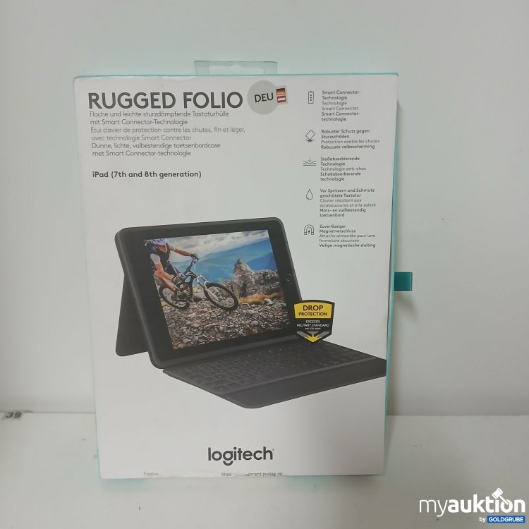 Artikel Nr. 917486 Artikel Nr. 917486: Logitech Rugged Folio Tastaturhülle iPad (7th and 8th generation) DEU