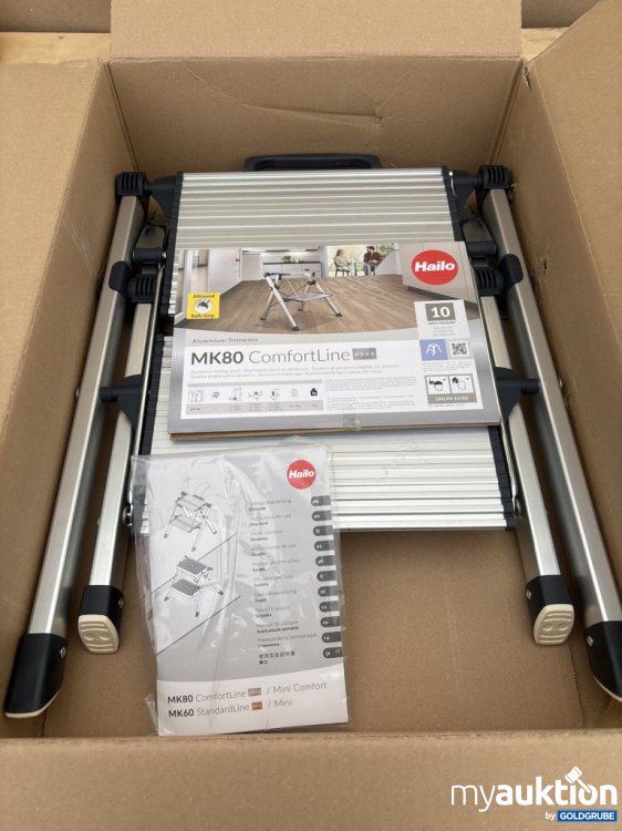 Artikel Nr. 921486: Hailo MK80 ComfortLine Aluminium-Trittleiter 150kg