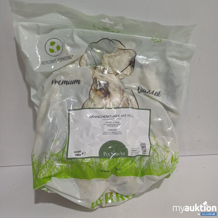 Artikel Nr. 962486: Perro Kaninchenohren mit Fell 500g 