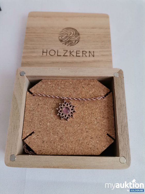 Artikel Nr. 988486 Artikel Nr. 988486: Holzkern Halskette rosegold