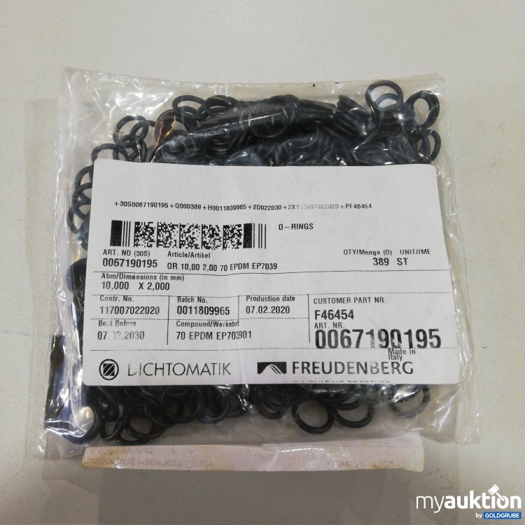 Artikel Nr. 380487 Artikel Nr. 380487: O-Ring EPDM 10x2mm