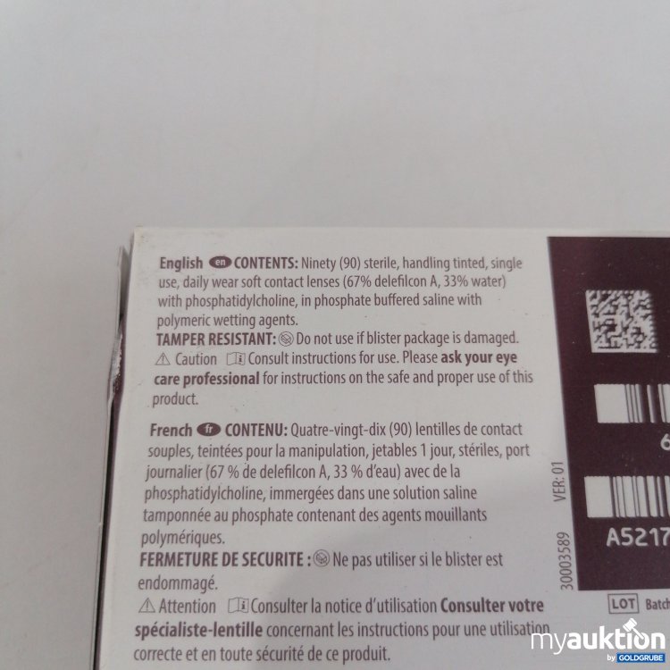 Artikel Nr. 844487: Alcon Dailies Total 1 one Day Contact Lenses 