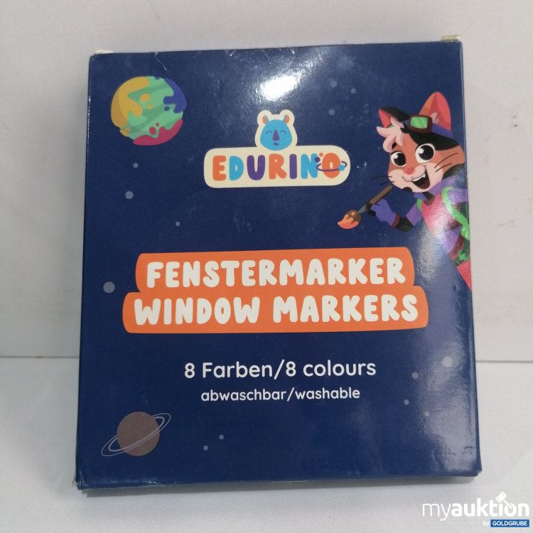 Artikel Nr. 850488: Edurino Fenstermarker 8 Farben