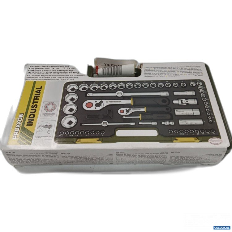 Artikel Nr. 955488: Proxxon Industrial Komplett-Steckschlüsselsatz mit Knüppelratschen 1/4 und 1/2 