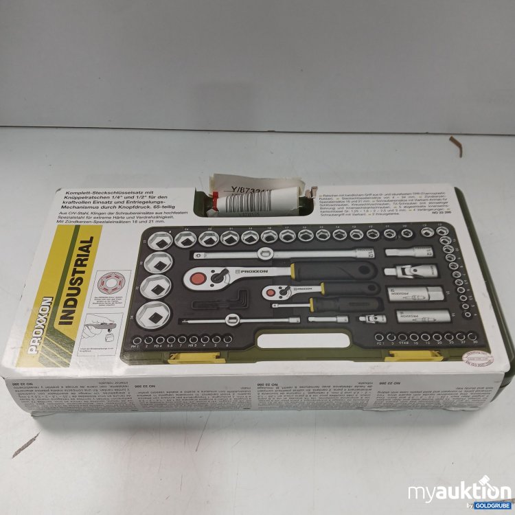 Artikel Nr. 955488: Proxxon Industrial Komplett-Steckschlüsselsatz mit Knüppelratschen 1/4 und 1/2 