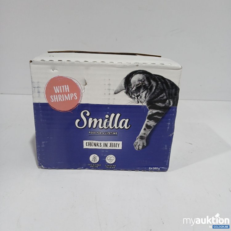 Artikel Nr. 808489 Artikel Nr. 808489: Smilla Katzenfutter Shrimps chunks in Jelly 6x380g