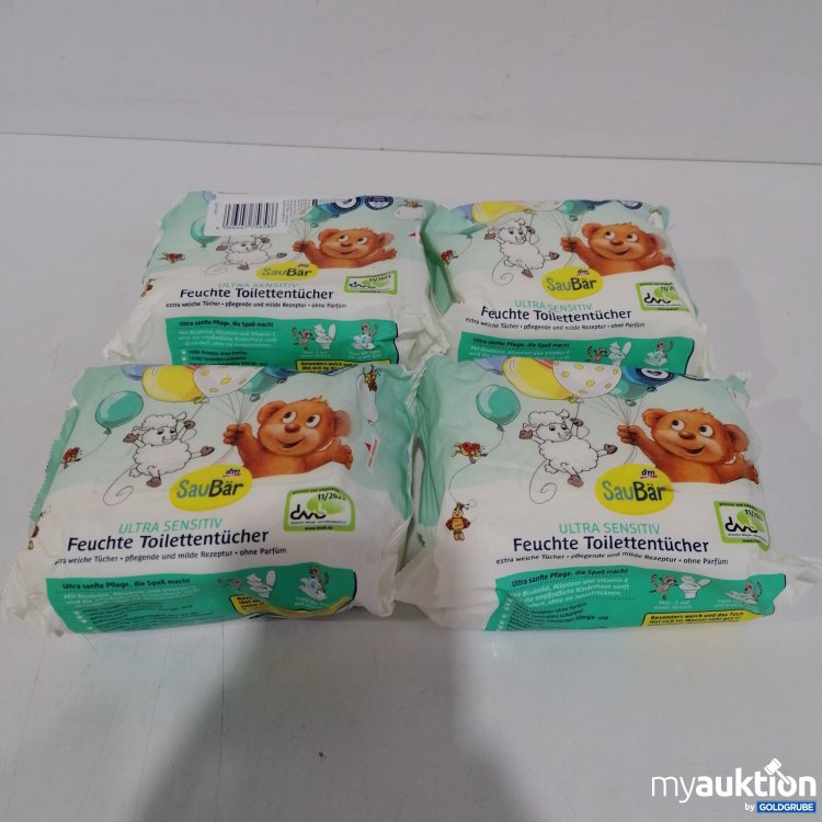Artikel Nr. 84489 Artikel Nr. 84489: DM Saubär Feuchte Toilettentücher 4x60 Stk