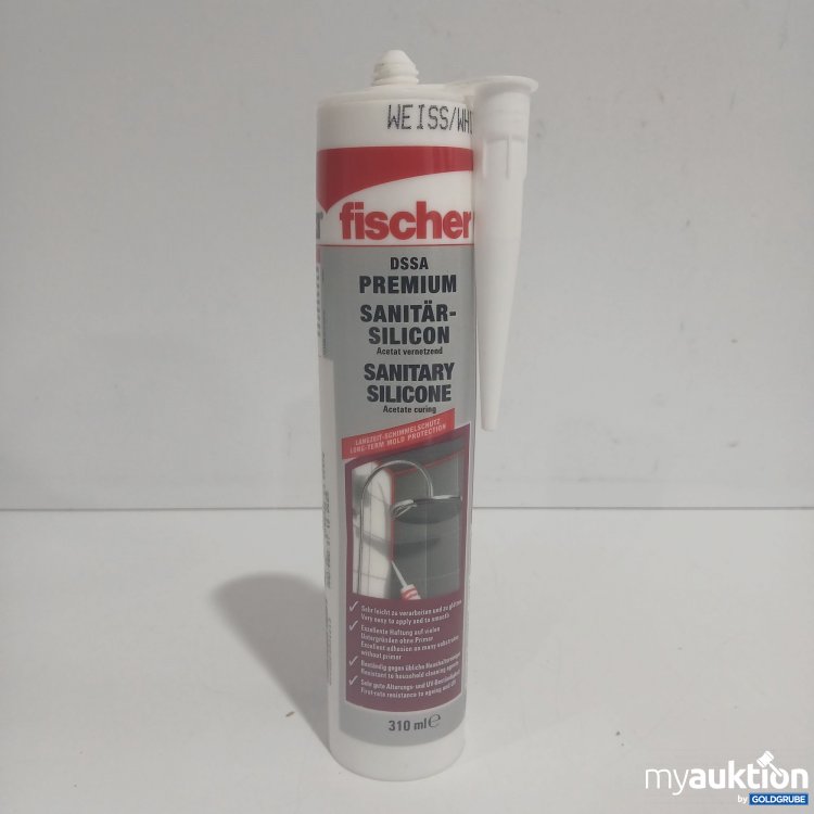 Artikel Nr. 870489 Artikel Nr. 870489: Fischer Premium Sanitär Silikon weiß 310ml