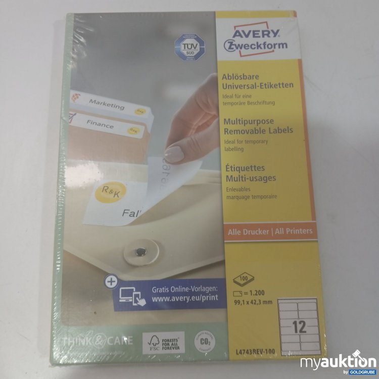 Artikel Nr. 873489: Avery Zweckform Ablösbar Universal-Etiketten