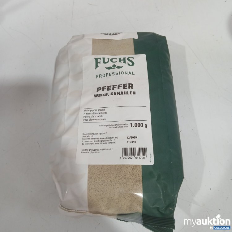 Artikel Nr. 460490: Fuchs Pfeffer weiß gemahlen 1kg 