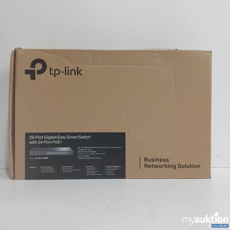 Artikel Nr. 854490 Artikel Nr. 854490: Tp-link 28-Port Gigabit Easy Smart Switch with 24-Port PoE+