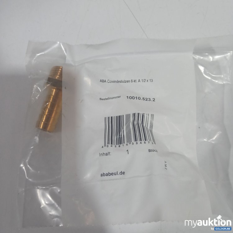 Artikel Nr. 870490 Artikel Nr. 870490: Ababeul ABA Gewindestutzen 6-kt. A 1/2 x 13