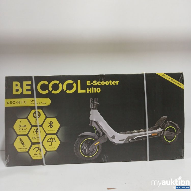Artikel Nr. 903490: Be Cool E-Scooter Hi10 eSC-Hi10 Grün/Meteorit Grey 