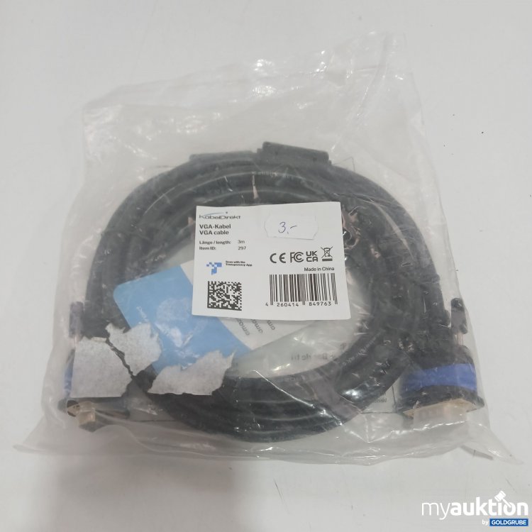 Artikel Nr. 906490 Artikel Nr. 906490: KabelDirekt VGA-Kabel 3m