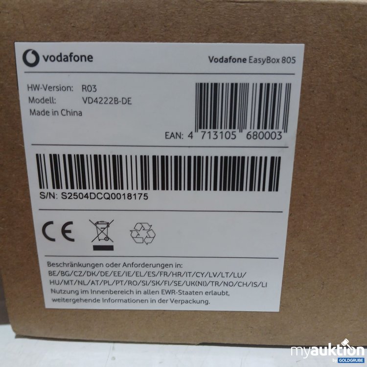 Artikel Nr. 443491: Vodafone Easy Box 805 Model: VD4222B-DE 