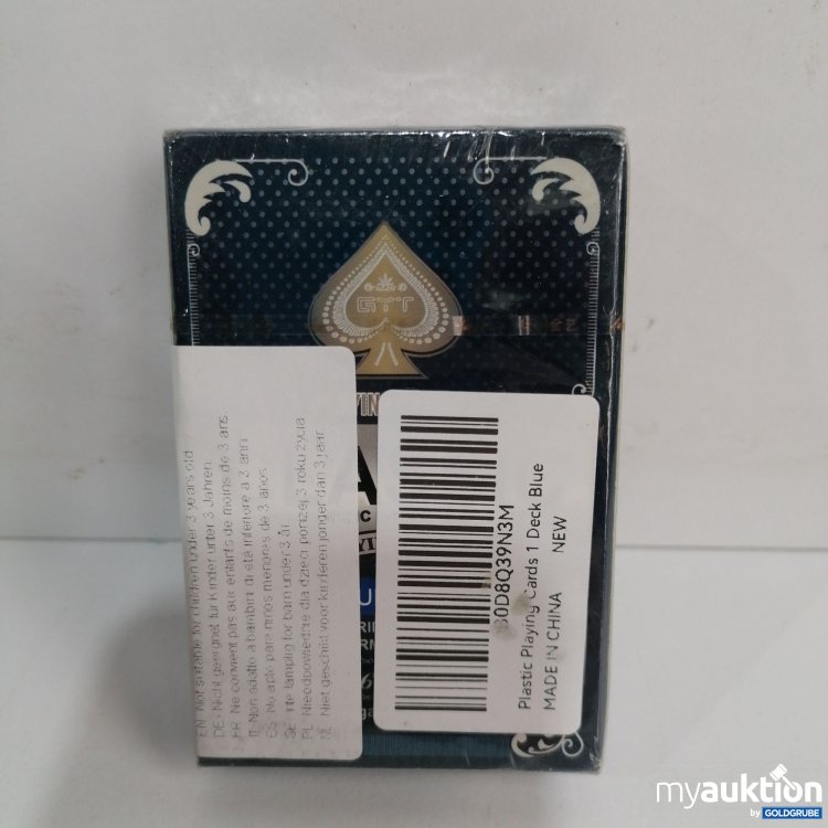Artikel Nr. 850491: Plastic Playing Cards, 1 Deck Blue