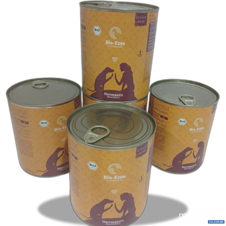 Artikel Nr. 890491: Herrmann's Manufaktur Bio Ente mit Süßkartoffel 5x800g