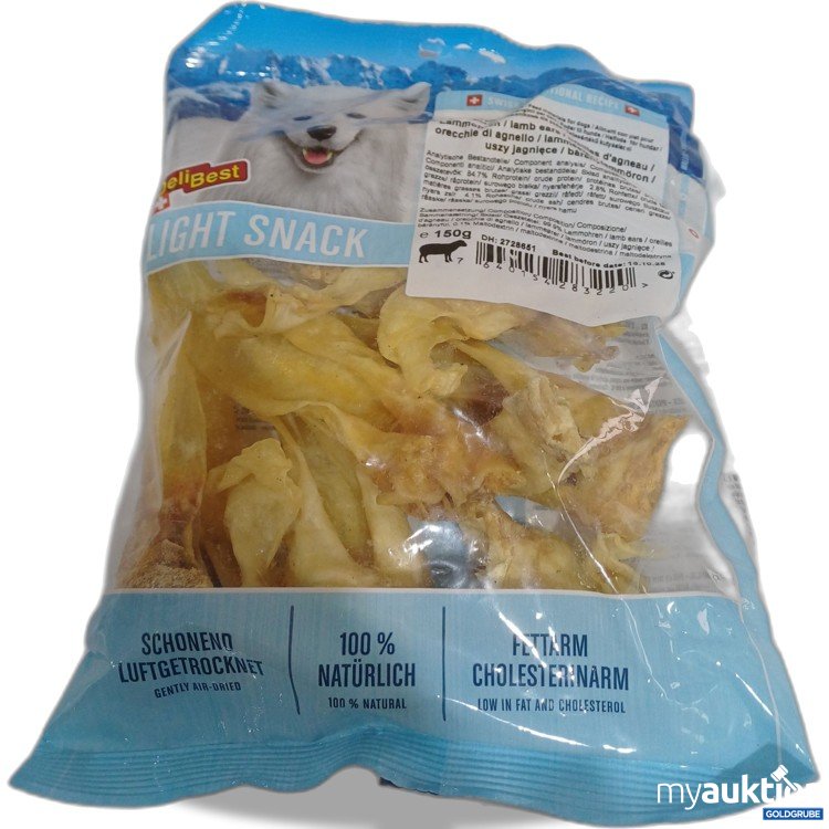 Artikel Nr. 962491 Artikel Nr. 962491: Deli Best Light Snack Lammohren 150g