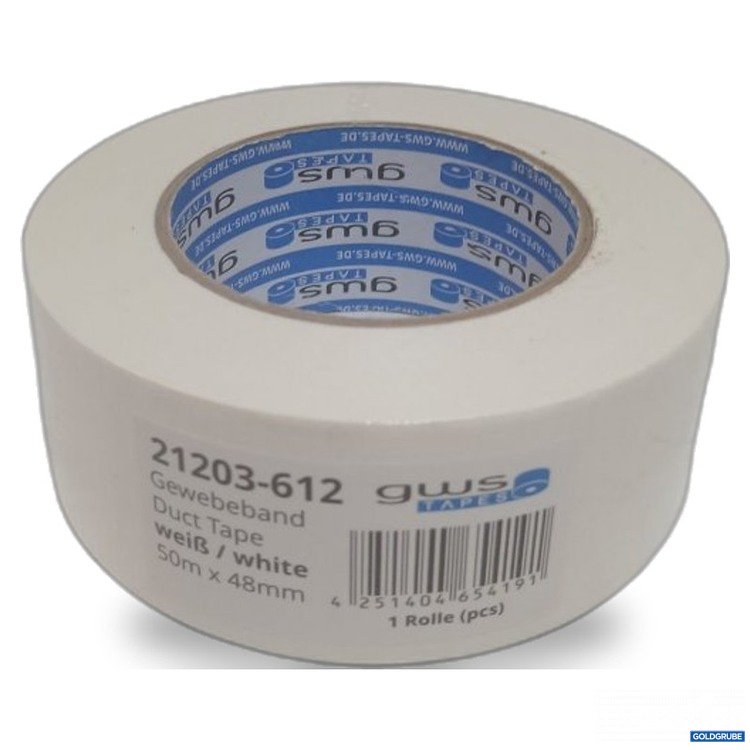 Artikel Nr. 445492 Artikel Nr. 445492: gws 1 Rolle Gewebeband weiß 50mx48mm