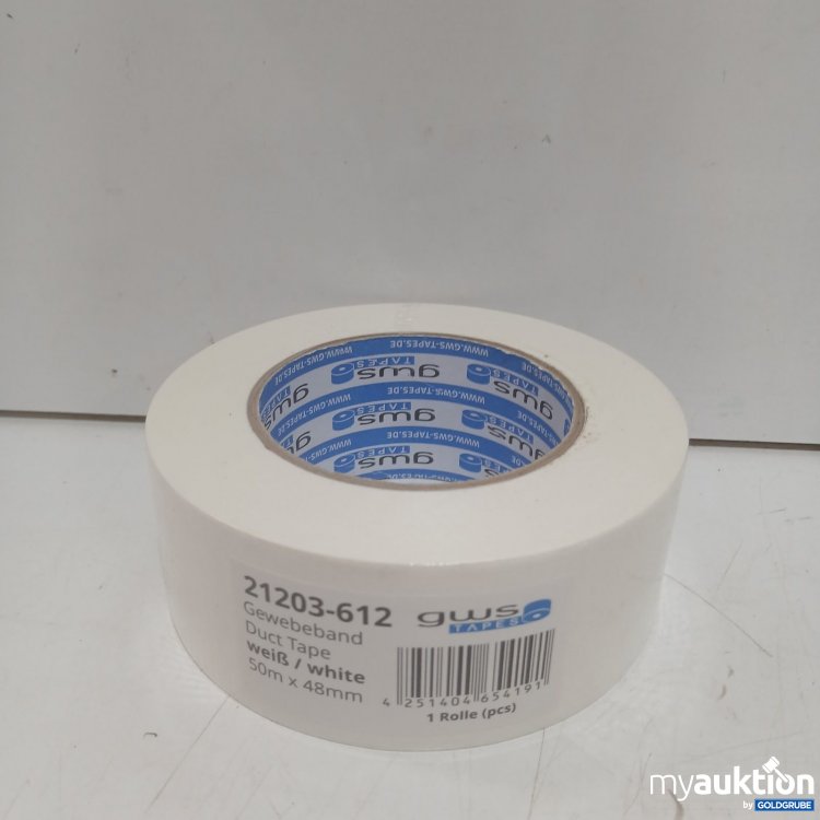 Artikel Nr. 445492 Artikel Nr. 445492: gws 1 Rolle Gewebeband weiß 50mx48mm
