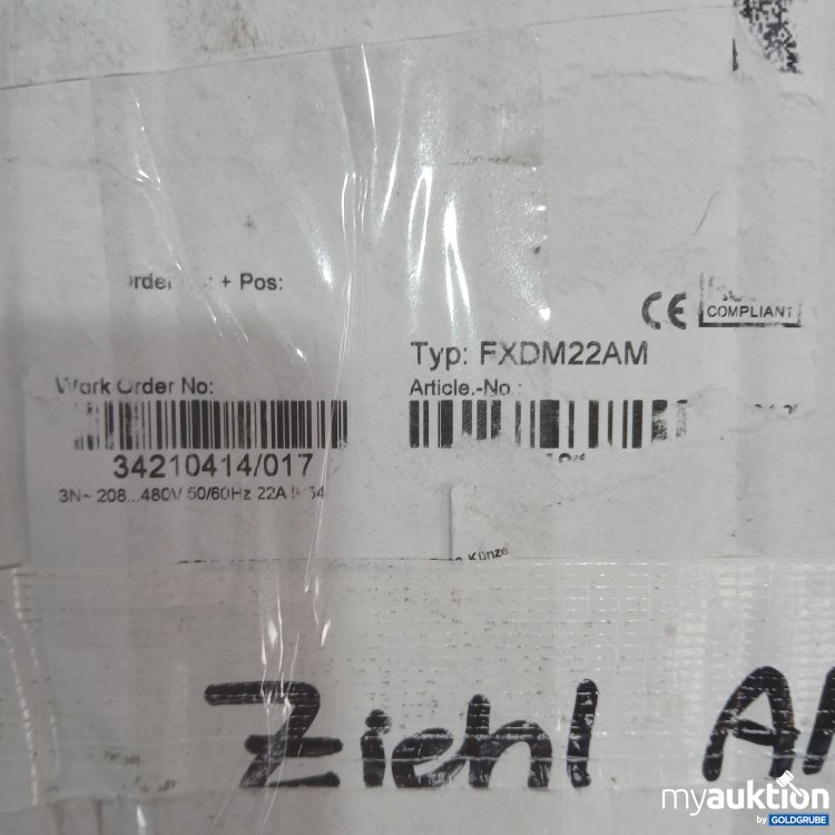 Artikel Nr. 522492 Artikel Nr. 522492: ZIEHL-ABEGG FControl Frequenzumrichter FXDM22AM