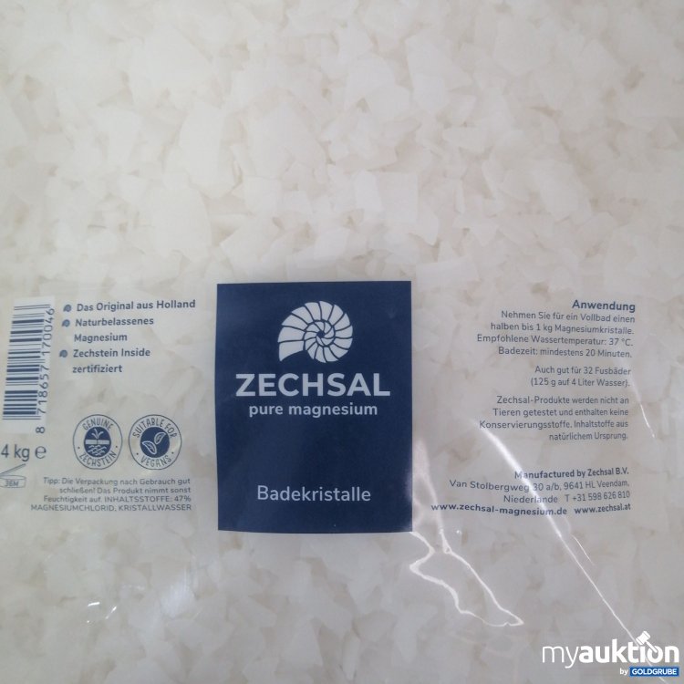 Artikel Nr. 665492 Artikel Nr. 665492: ZECHSAL pure magnesium Badekristalle 4kg