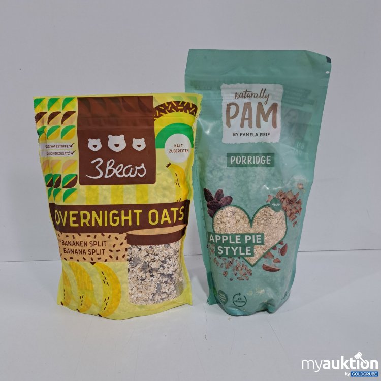 Artikel Nr. 817492 Artikel Nr. 817492: 1x Naturally Pam Porridge 350g, 3 Overnight Oats 400g