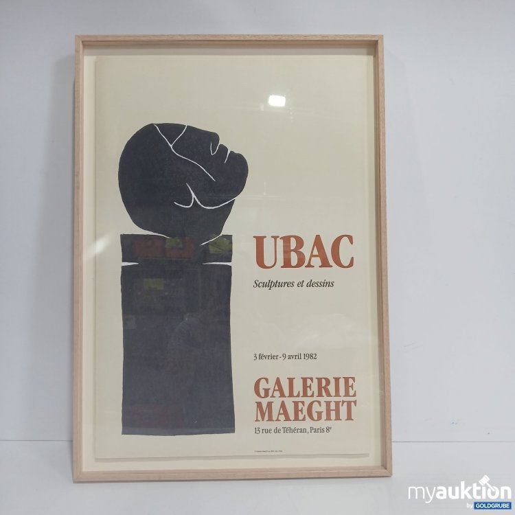 Artikel Nr. 834492 Artikel Nr. 834492: Ubac Sculptures et dessins Galerie Maeght Bild eingerahmt ca. 73x52cm