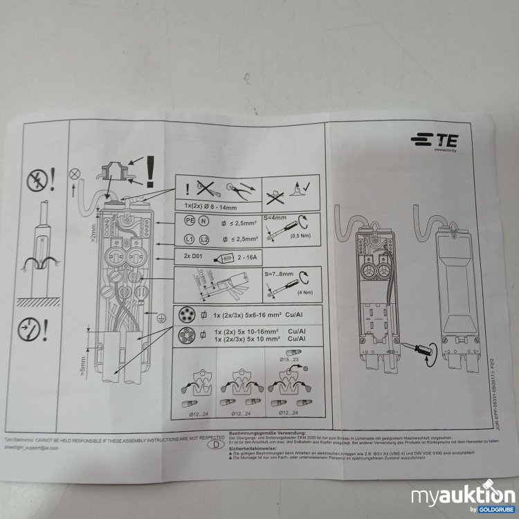 Artikel Nr. 954492: Tyco Electronics Übergangs-und Sicherungskasten EKM 2020 