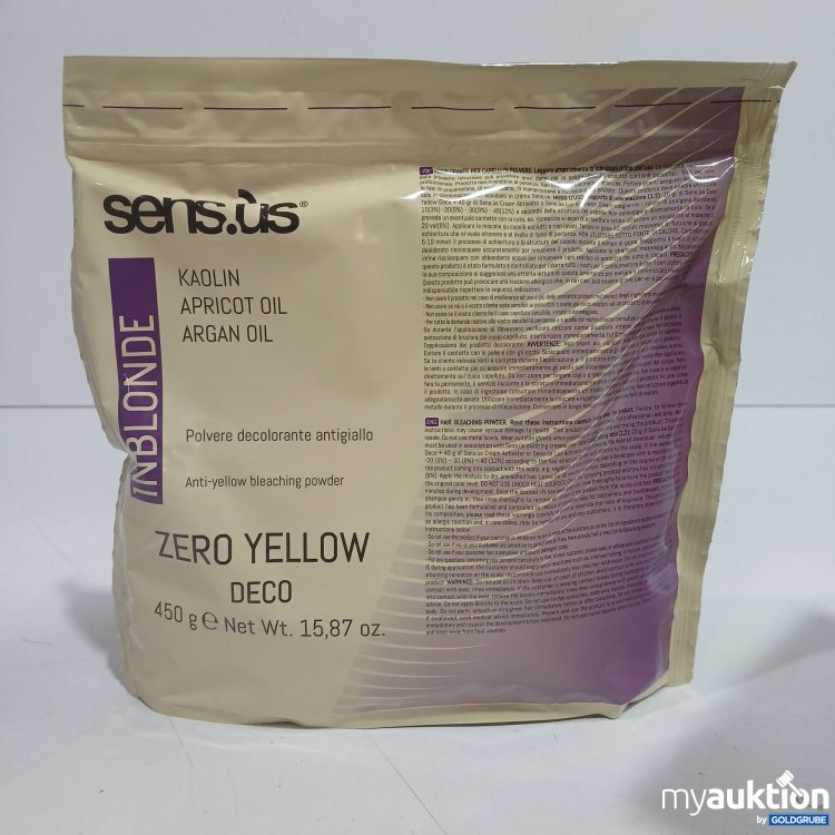Artikel Nr. 972492: Sensus Kaolin Apricot Oil Argan Oil Zero Yellow Deco 450g 